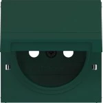 Hager WAS7512C07 ZS Klappd., Feder, arret. f. Steckdose Schutzk.stift,IP44 fähig, A/C, jade, hg 