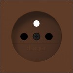 Hager WAS7600C03 Zentralst. f. Steckdose m. Schutzk.stift, erh. BS,A.x/C.x, turf, matt 