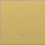 Hager WAW1002C08 Wippe 1fach mit Aufdruck Symbol Pfeile, A.x/C.x, gold, metallisch 