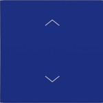 Hager WAW1002C14 Wippe 1fach mit Aufdruck Symbol Pfeile, A.x/C.x, cobalt, matt 