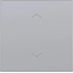 Hager WAW1002TA Wippe 1fach mit Aufdruck Symbol Pfeile, A.x/C.x, titan metallisch, lackiert 