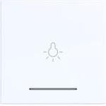 Hager WAW1032WG Wippe 1fach mit Aufdruck Symbol für Licht, klare Linse, A.x/C.x, lichtweiß gl 