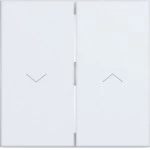 Hager WAW2001WM Wippe 2fach mit Aufdruck Symbol Pfeil, A.x/C.x, lichtweiß matt 