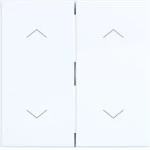 Hager WAW2002WG Wippe 2fach mit Aufdruck Symbol Pfeile, A.x/C.x, lichtweiß glänzend 