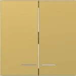 Hager WAW2031C08 Wippe 2fach, klare Linse, A.x/C.x, gold, metallisch 