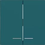 Hager WAW2031C09 Wippe 2fach, klare Linse, A.x/C.x, azure, matt 