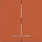 Hager WAW2031C13 Wippe 2fach, klare Linse, A.x/C.x, canyon, matt 
