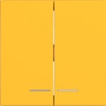 Hager WAW2031C16 Wippe 2fach, klare Linse, A.x/C.x, saffron, matt 