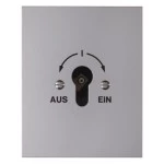 Hager WDE4416 Schlüsselschalter Unterputz für Profil-Halbzylinder Druckguss IP44 