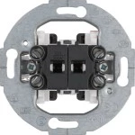 Hager WDE503511 Serientaster Tragring rund, Wipp-Einsatz Unterputz, 10A/250V 
