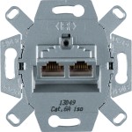 Hager WDF410862 UAE-Steckdose, Netzwerkdose 8/8-polig geschirmt Cat.6A 