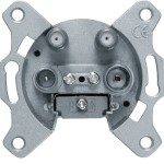 Hager WDF4589 Antennen-Std. 2xSAT TV FM Einzeldose 