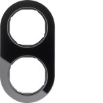 Hager WLD9200GB Rahmen 2fach R.Classic Glas schw 