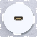 Hager WLF4379WG HDMI Steckdose R.Cl polarweiß glänz 