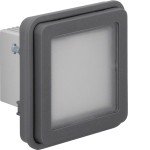 Hager WNA603 LED-Signallicht-Einsatz weiß W.1 grau 