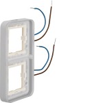 Hager WNA712 Rahmen 2fach blau bel.bar 230V AP W.1 