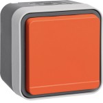 Hager WNC193 Steckdose SCHUKO Klappd orange W.1 grau 
