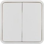 Hager WNT944B Wippe 2fach für Taster BA AP, W.1 IP55, polarweiß 