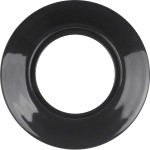 Hager WTD3100PBG Porzellanrahmen, Aufputz, 1-fach, Serie 1930, IP20, schwarz glänzend 