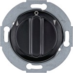 Hager WTE6161BG Jal-Drehsch 1p Z-St1930/Glas schwarz 