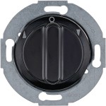 Hager WTE7261BG Jal-Drehsch 2p Z-St 1930/Glas schwarz 