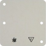 Hager WVA1761WP Bodenplatte für AP-Rahmen 1fach 82x82mm 