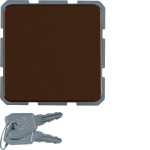 Hager WWS1115BR Steckd SCHUKO Klap Schloss WG UP IP44 br 
