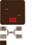Hager WWW1339BR Wippe anschraubb. m 5 Linsen WG UP braun 