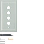Hager WZD6400GT Glasabdeckplatte 4f. klar System TS 
