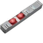 Hager ZAH002L Steckdosenleiste, KVS, 2 x CEE 16A, 5-polig 