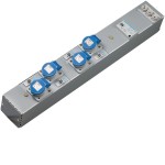 Hager ZAH004L Steckdosenleiste, KVS, 4 x CEE 16A,3-polig 