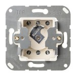 JUNG 106.28 Schlüsselschalter (Einsatz) mit Demontageschutz, Universal Aus-Wechselschalter, 2-pol., UP 