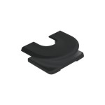 JUNG 11SW Einführungsschieber, für Kabel und Minikanal, schwarz 