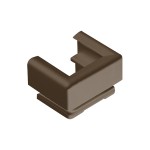 JUNG 12BR Einführungsschieber, für Kabelkanal 15 x 15 mm, braun 