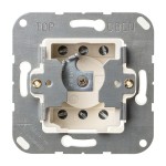 JUNG 134.28 Jalousie-Schlüsselschalter (Einsatz) mit Demontageschutz, Wendetaster, 2-pol. (2 Antriebe), 10 A 250 V ~, UP 