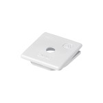 JUNG 190-353 Kabeleinführungsschieber, 1 offene Einführung, WG 600, grau 