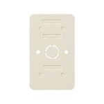 JUNG 328-622 Bodenplatte 2fach, Thermoplast, AP 600, weiß, senkrechte und waagerechte Montage 