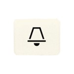 JUNG 33K Kalotte, lichtundurchlässig, Symbol Klingel, weiß 