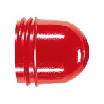 JUNG 37R Schraubhaube, hoch, Thermoplast, rot 