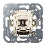 JUNG 506KOEU Wipp-Kontrollschalter (Einsatz) 10 AX 250 V~, Universal Aus-Wechsel, ohne Krallen 