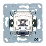 JUNG 534KO5EUD24 Hoteltaster 24 V (Einsatz), Außenstelle, 1-pol. Schließer mit separaten Meldekontakten für Lampen 24 V ~, ohne Krallen 