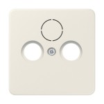 JUNG 561SAT Abdeckung für Universal-Sat/BK-Dosen 1fach, Thermoplast, Serie CD, weiß 