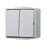 JUNG 605W Wippschalter, Serien, AX 250 V ~, IP 44, WG 600 