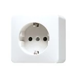 JUNG 620AWW SCHUKO®-Steckdose, 16 A 250 V ~, 47 mm, AP 600, alpinweiß 