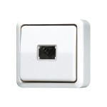 JUNG 631AWW Taster, 1-pol. Schließer 250 V ~, AP 600, alpinweiß 