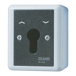 JUNG 804.28G Jalousie-Schlüsselschalter, Wendeschalter, 2-pol. (2 Antriebe), IP 44, WG 800 