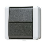 JUNG 806W Wippschalter, Universal Aus-Wechsel, 10 AX 250 V ~, IP 44, WG 800 