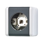 JUNG 837-10W Lichtsignal (ohne Haube), E10-Gewinde, WG 800, grau 