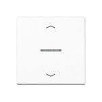 JUNG A101KO5PWW Wippe für KNX Taster, F10, mit Pfeilsymbolen, mit Lichtleiter, Duroplast, Serie A, alpinweiß 