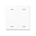 JUNG A102PWW Wippe für KNX Taster, F10, mit Pfeilsymbolen, Duroplast, Serie A, alpinweiß 
